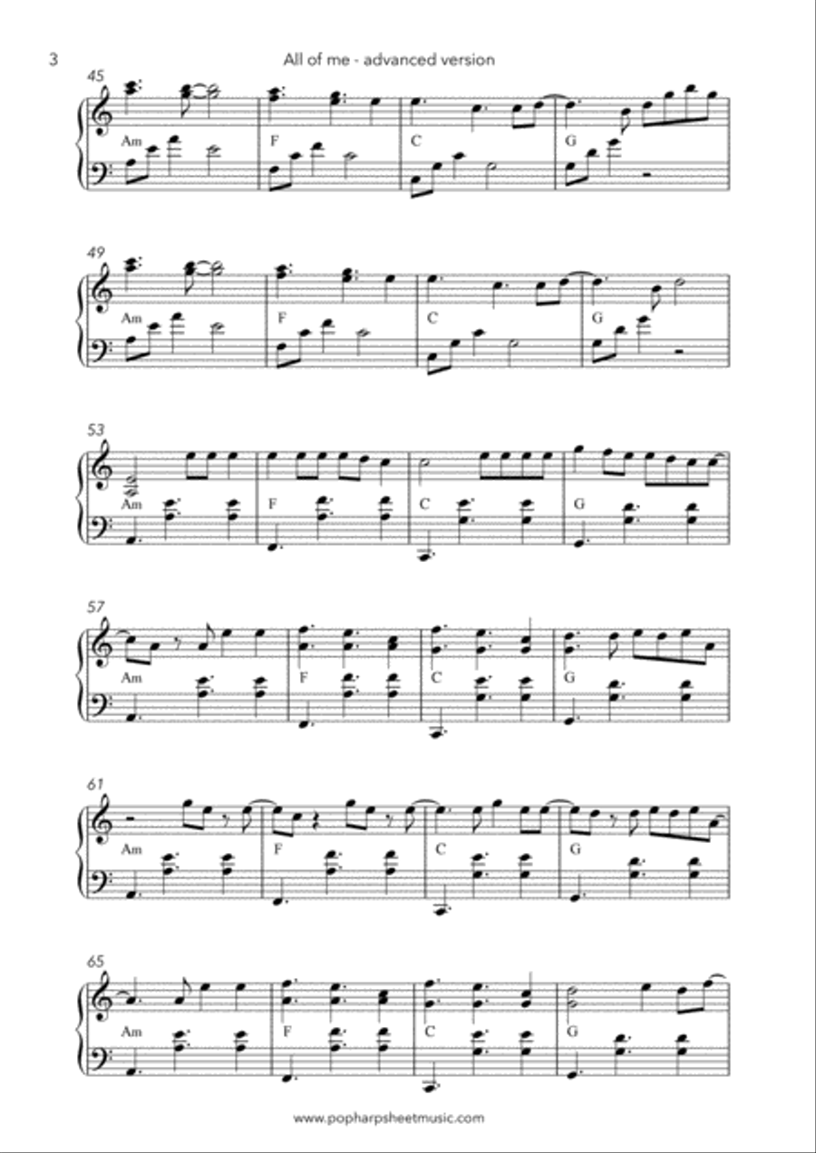 All Of Me Harp scores gallery preview page 4