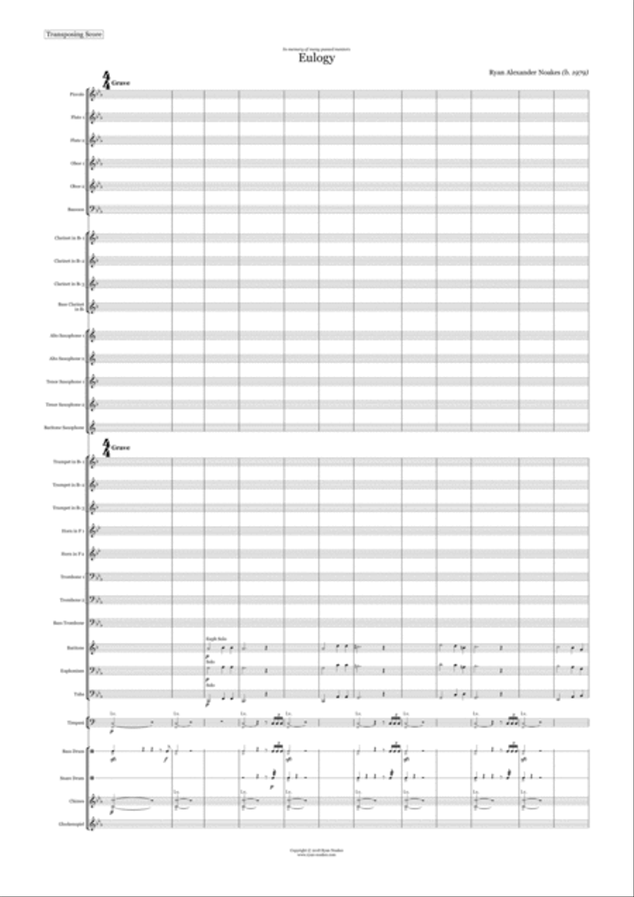 Eulogy Eulogy Concert Band scores gallery preview page 4