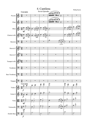 Cantilena. No.4 from Seven Episodes for Orchestra