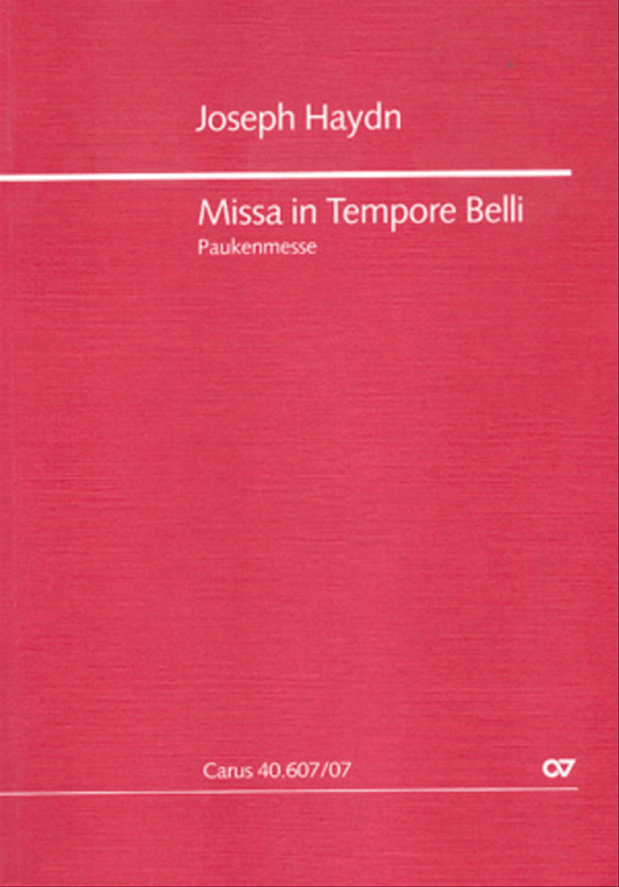 Mass in time of war (Missa in tempore belli) by Franz Joseph Haydn 4-Part - Sheet Music