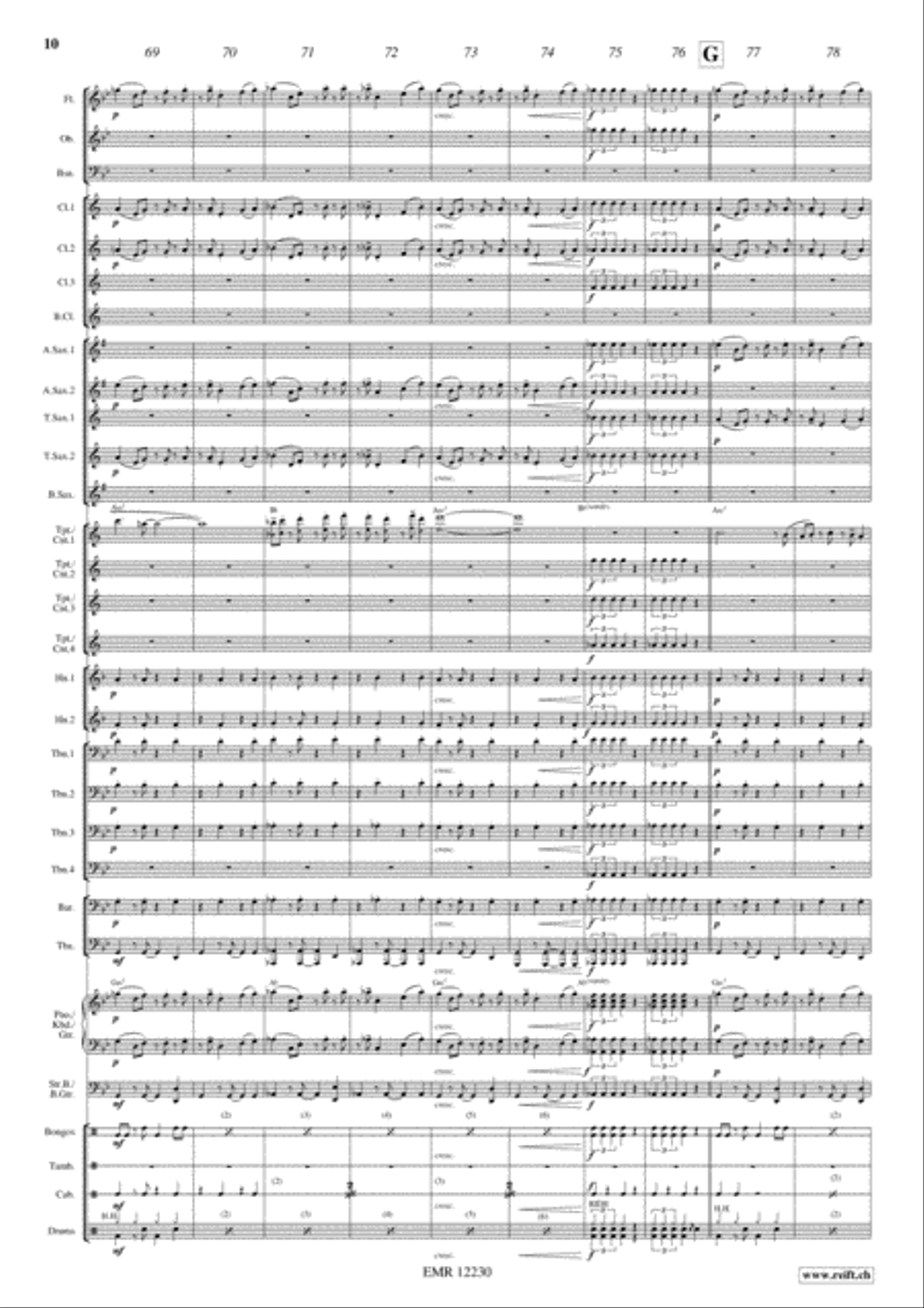 La Fiesta Se Calienta Concert Band scores gallery preview page 11
