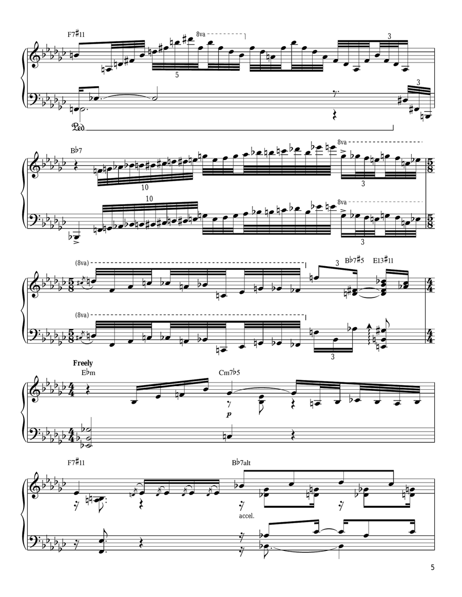 'Round Midnight Piano scores gallery preview page 5
