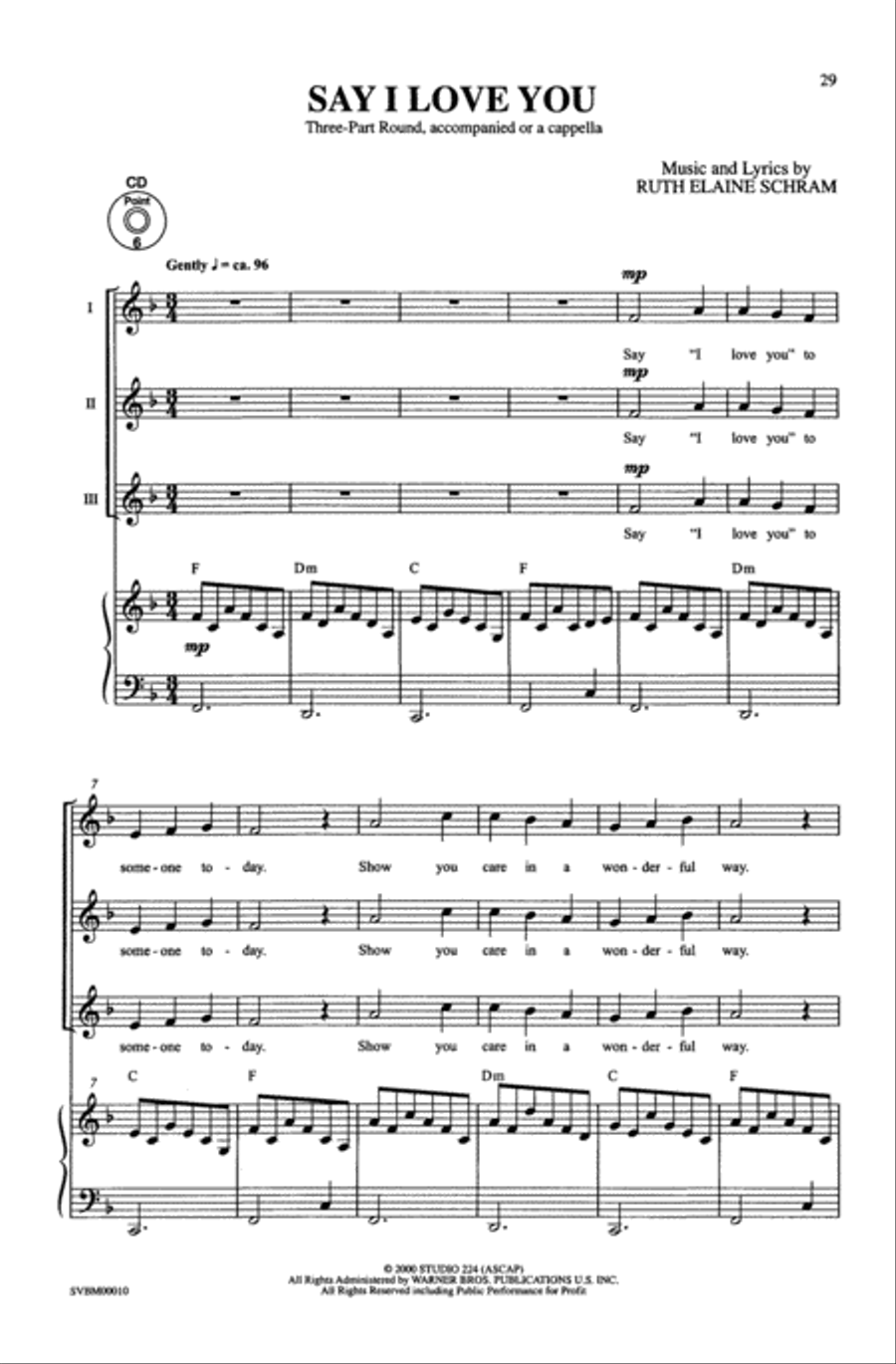 Partner Songs for the Whole Year Long 2-Part scores gallery preview page 4