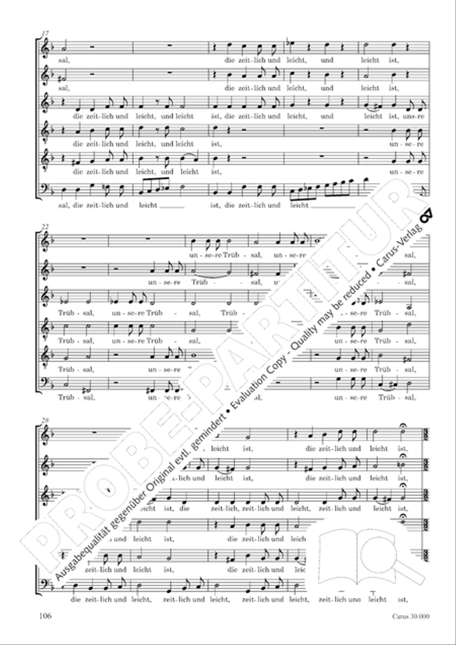 J.L. Bach: The complete motets Choir scores gallery preview page 113