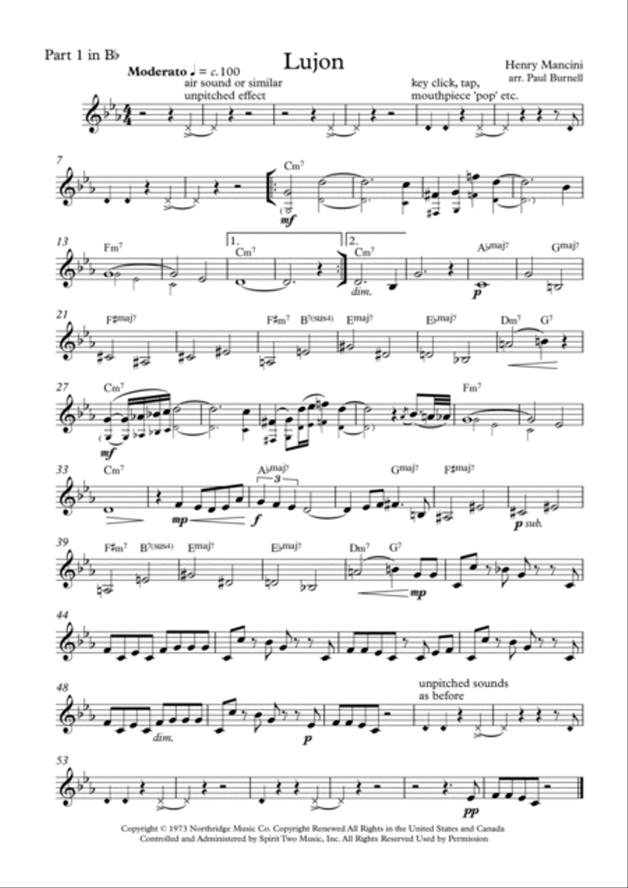 Lujon Woodwind Ensemble scores gallery preview page 5
