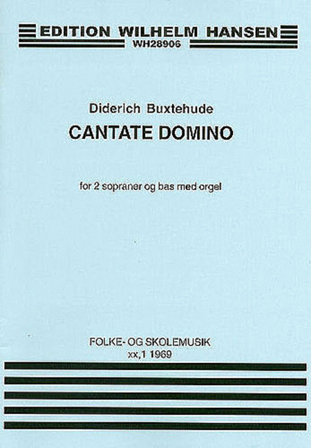 Dietrich Buxtehude: Cantate Domino (Score)