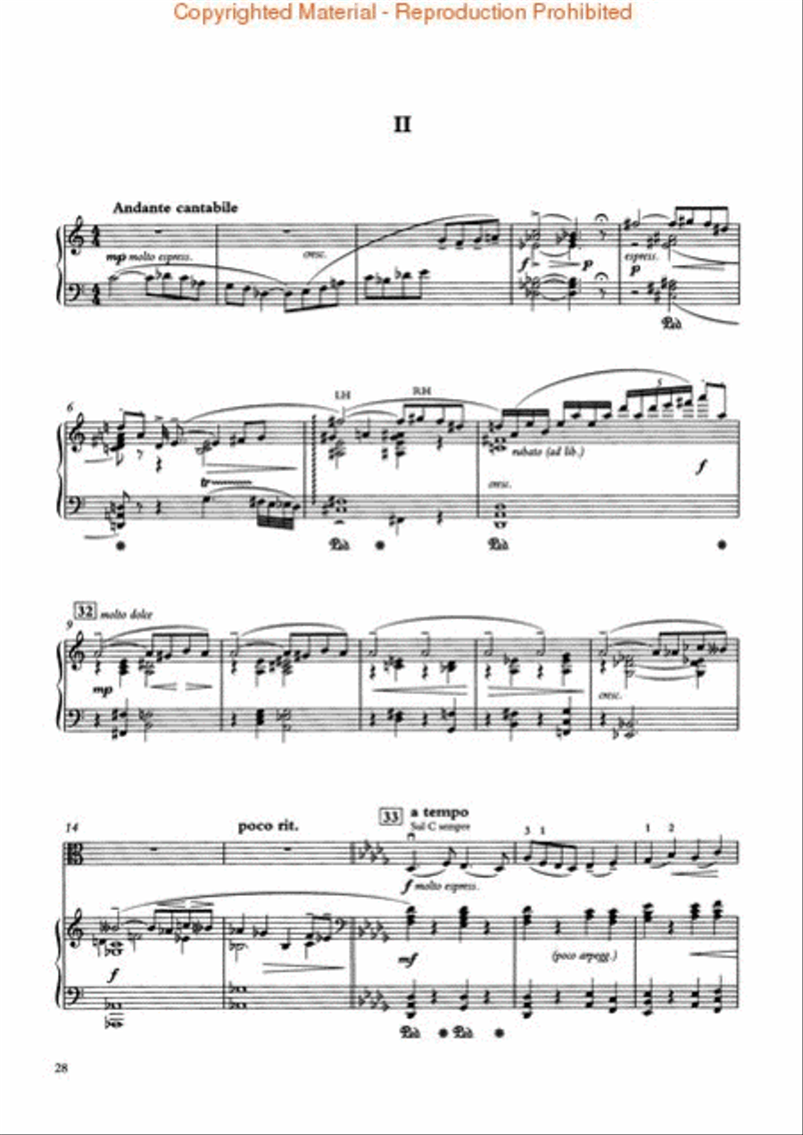 Viola Concerto in C Minor, Op. 25 Piano Accompaniment scores gallery preview page 3