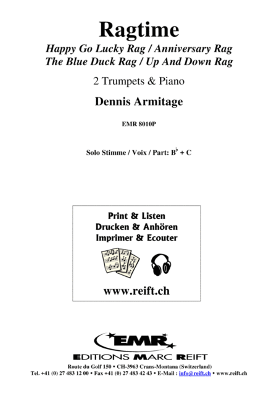 Ragtime Trumpet Duet scores gallery preview page 2