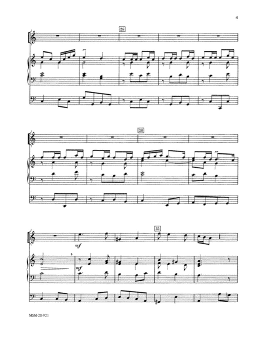 Three Trumpet Tunes for Solo Trumpet and Organ Trumpet Solo scores gallery preview page 3