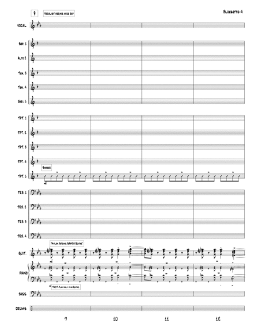 Bluesette Jazz Ensemble scores gallery preview page 4