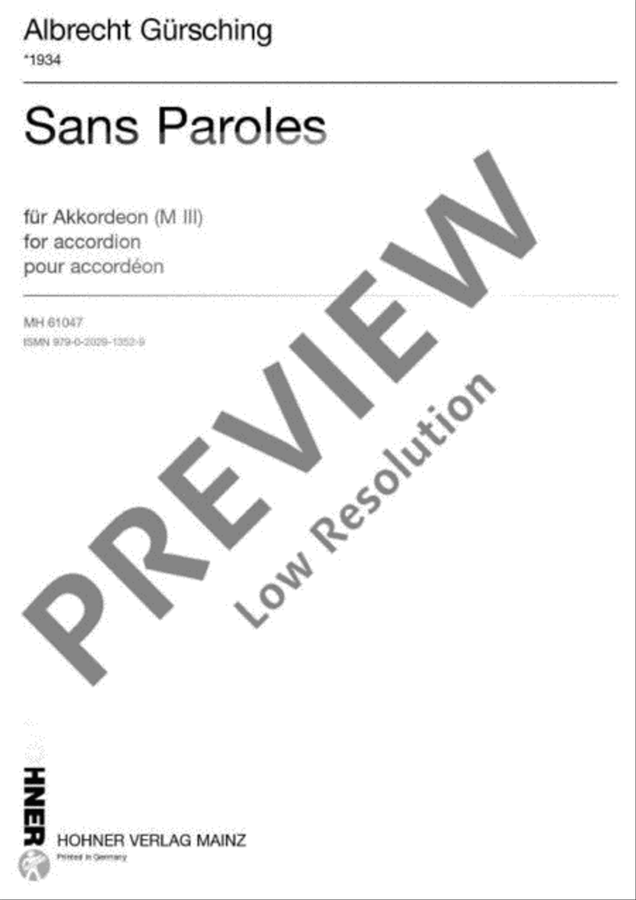 Sans Paroles Sans Paroles Accordion scores gallery preview page 2