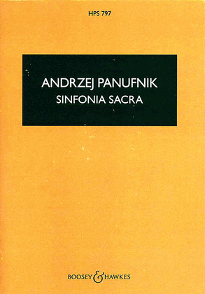 Book cover for Sinfonia Sacra (symphony 3) Study Sc