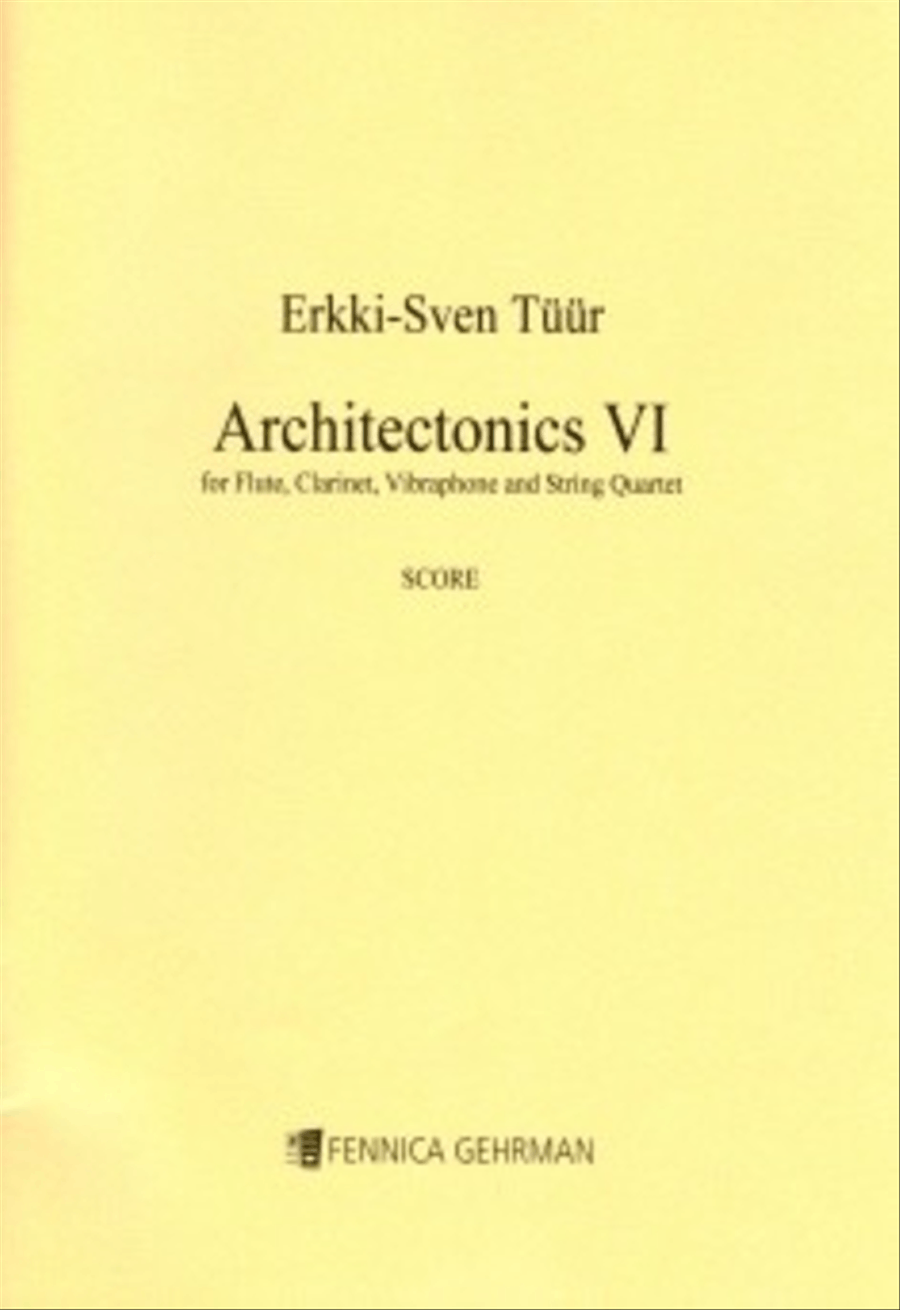Architectonics VI Clarinet scores gallery preview page 1