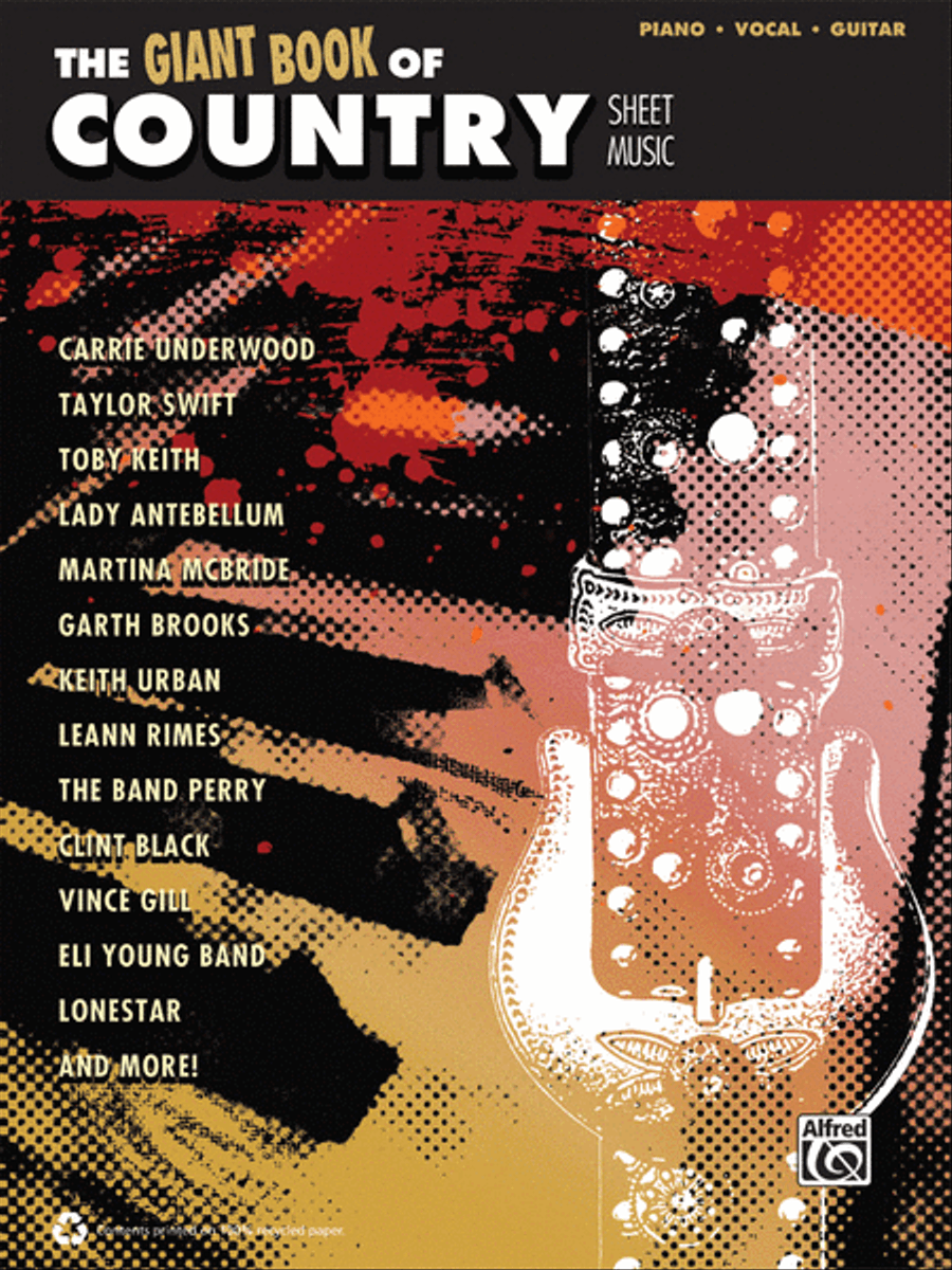 The Giant Country Piano Sheet Music Collection Piano, Vocal, Guitar scores gallery preview page 1