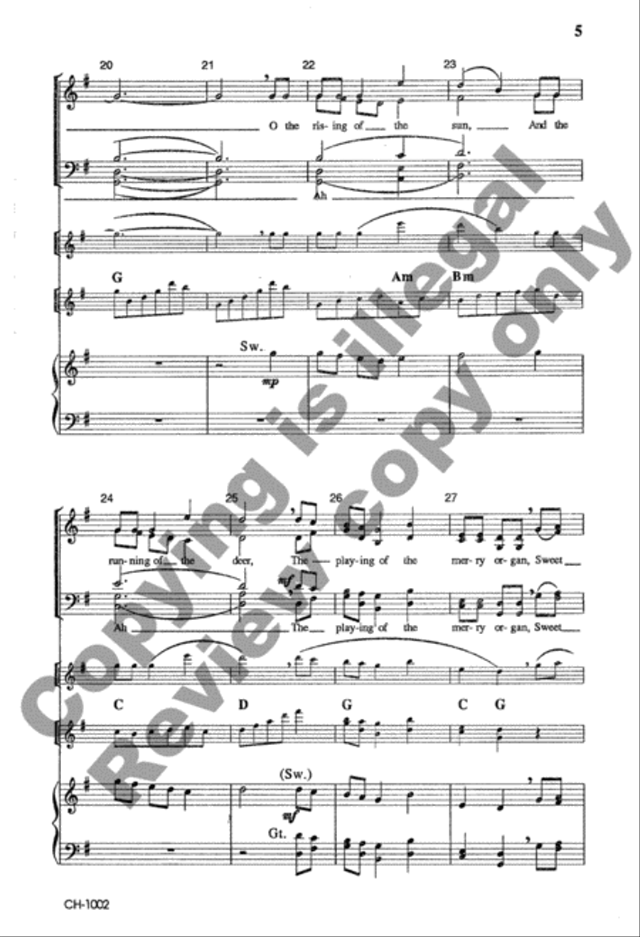 The Holly and the Ivy 4-Part scores gallery preview page 5