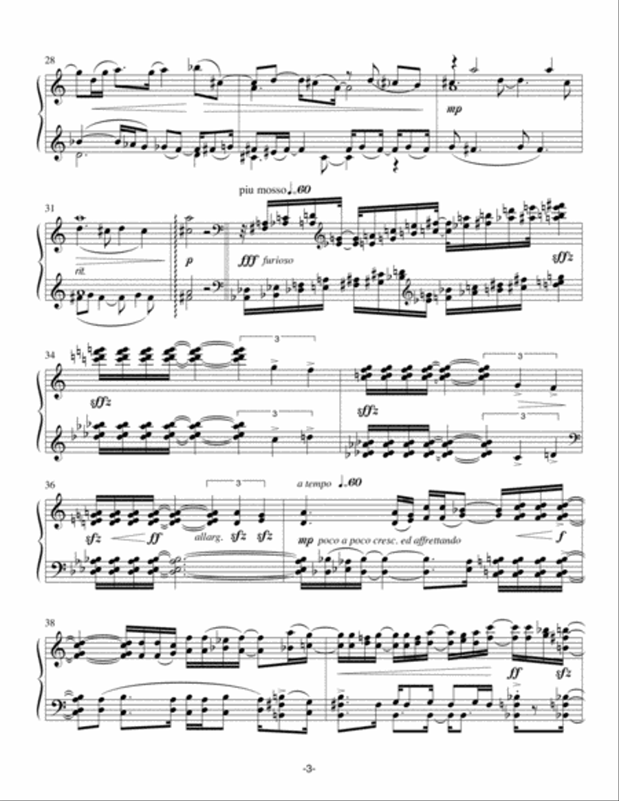 Ballade no. 1 for Solo Piano Piano Solo scores gallery preview page 4