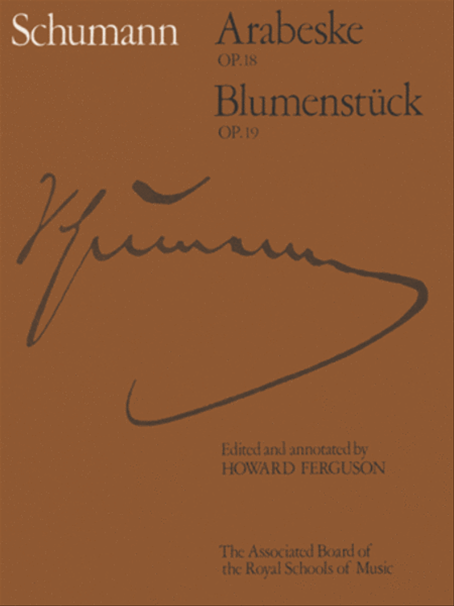 Arabeske, Op. 18 and Blumenstucke, Op. 19 Piano Method scores gallery preview page 1