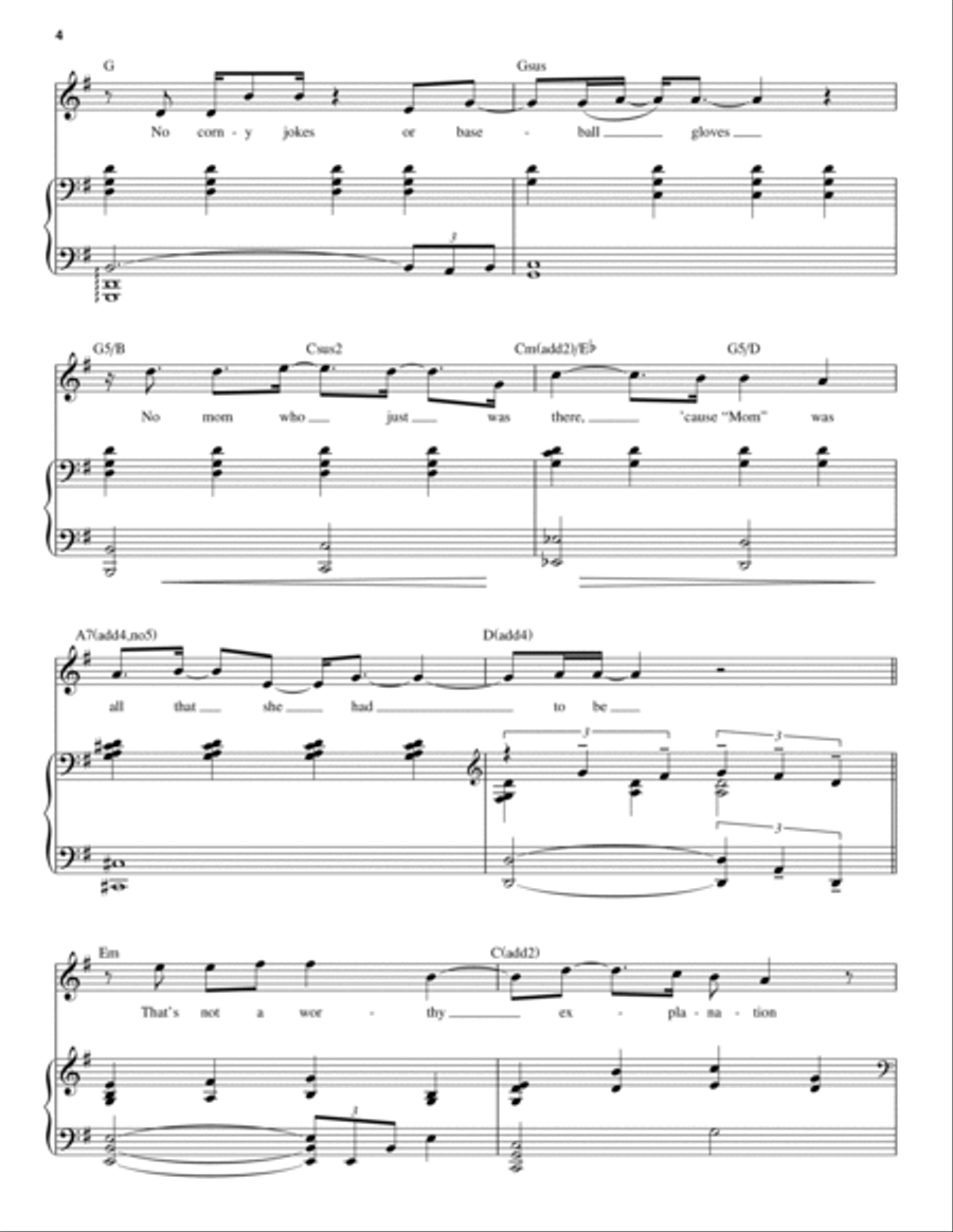 Words Fail (from Dear Evan Hansen) Voice scores gallery preview page 4