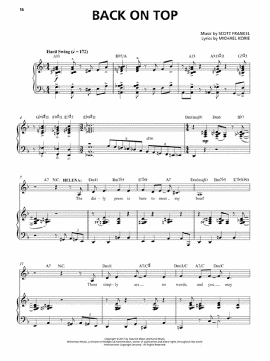 War Paint Voice scores gallery preview page 4