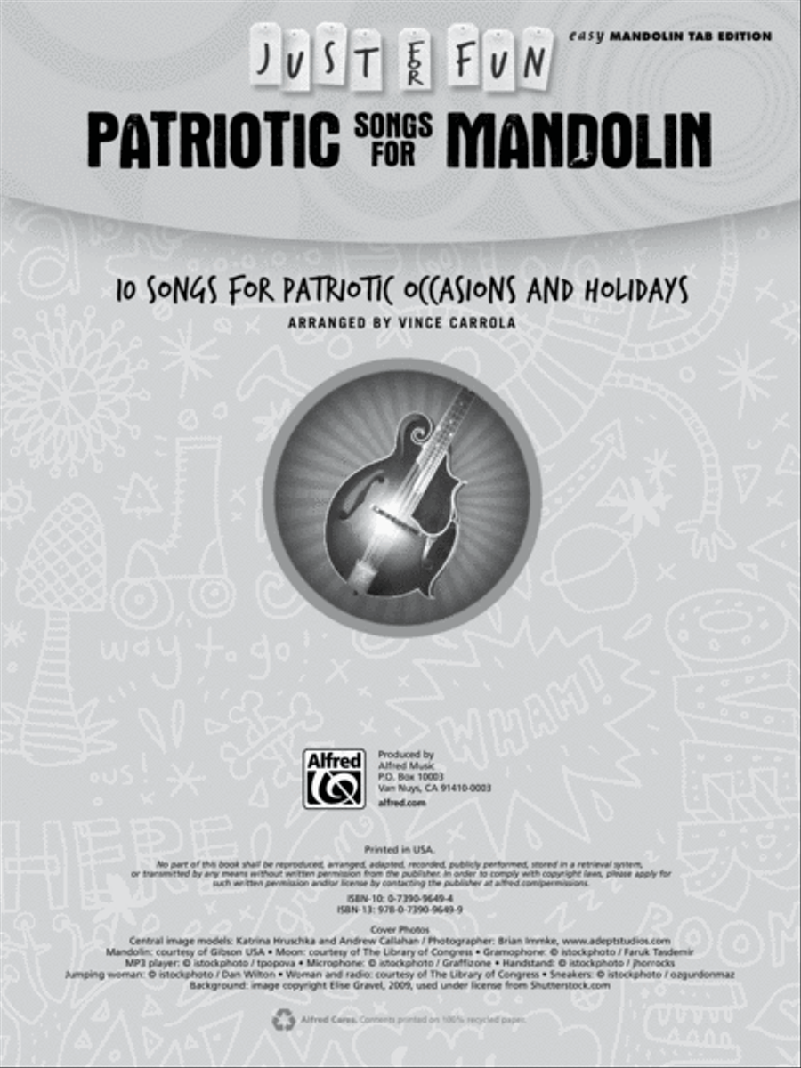 Just for Fun -- Patriotic Songs for Mandolin Mandolin scores gallery preview page 2