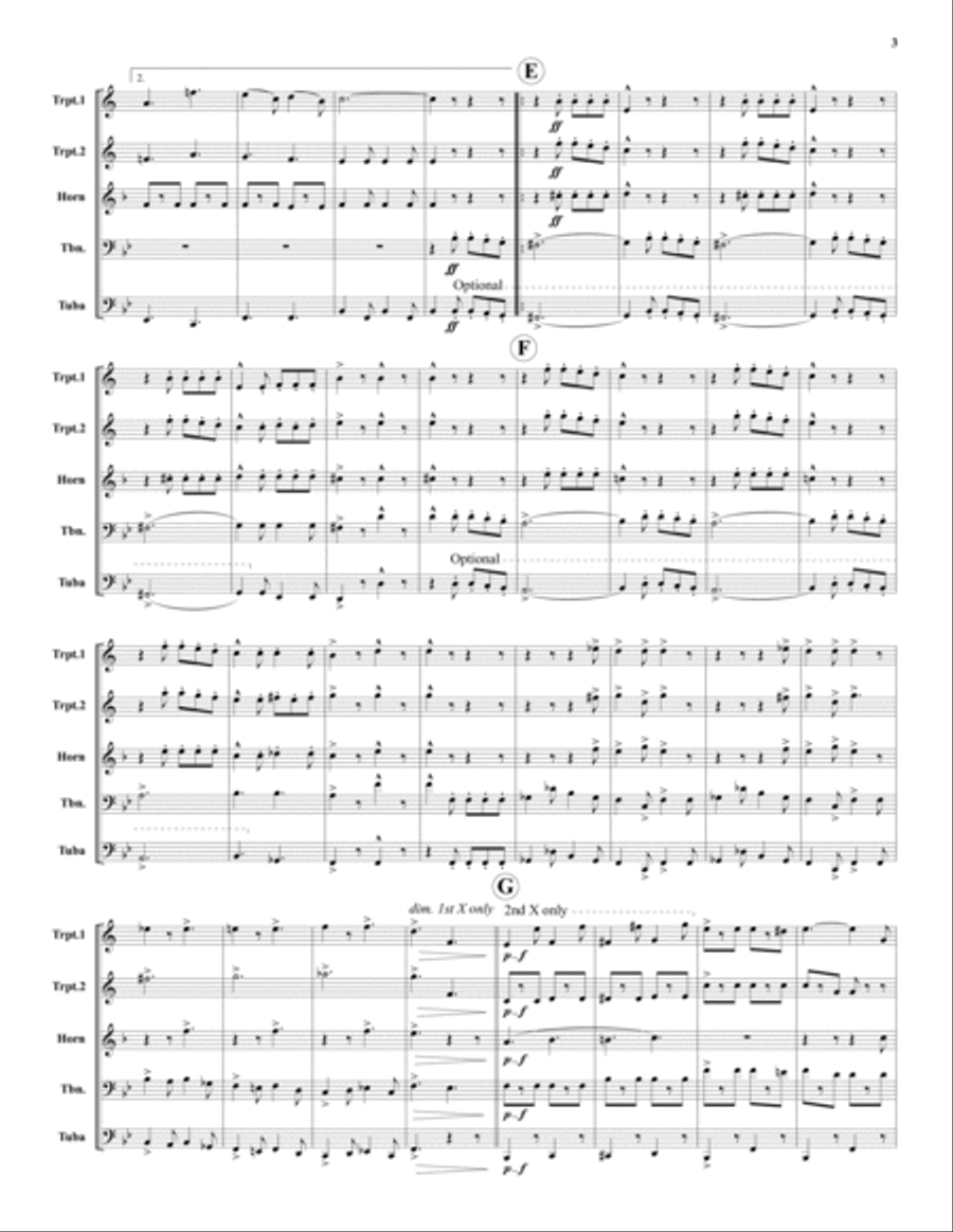 Liberty Bell Brass Quintet scores gallery preview page 3