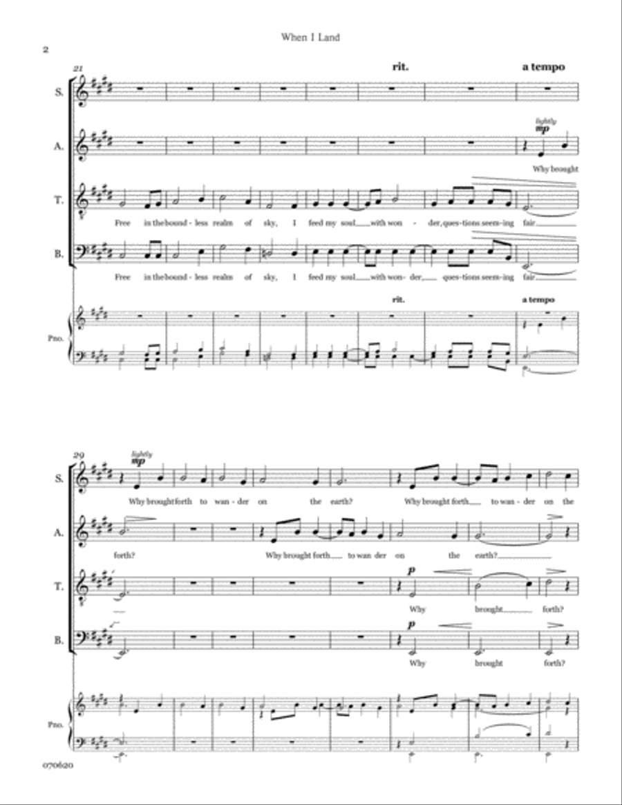 When I Land 4-Part scores gallery preview page 4