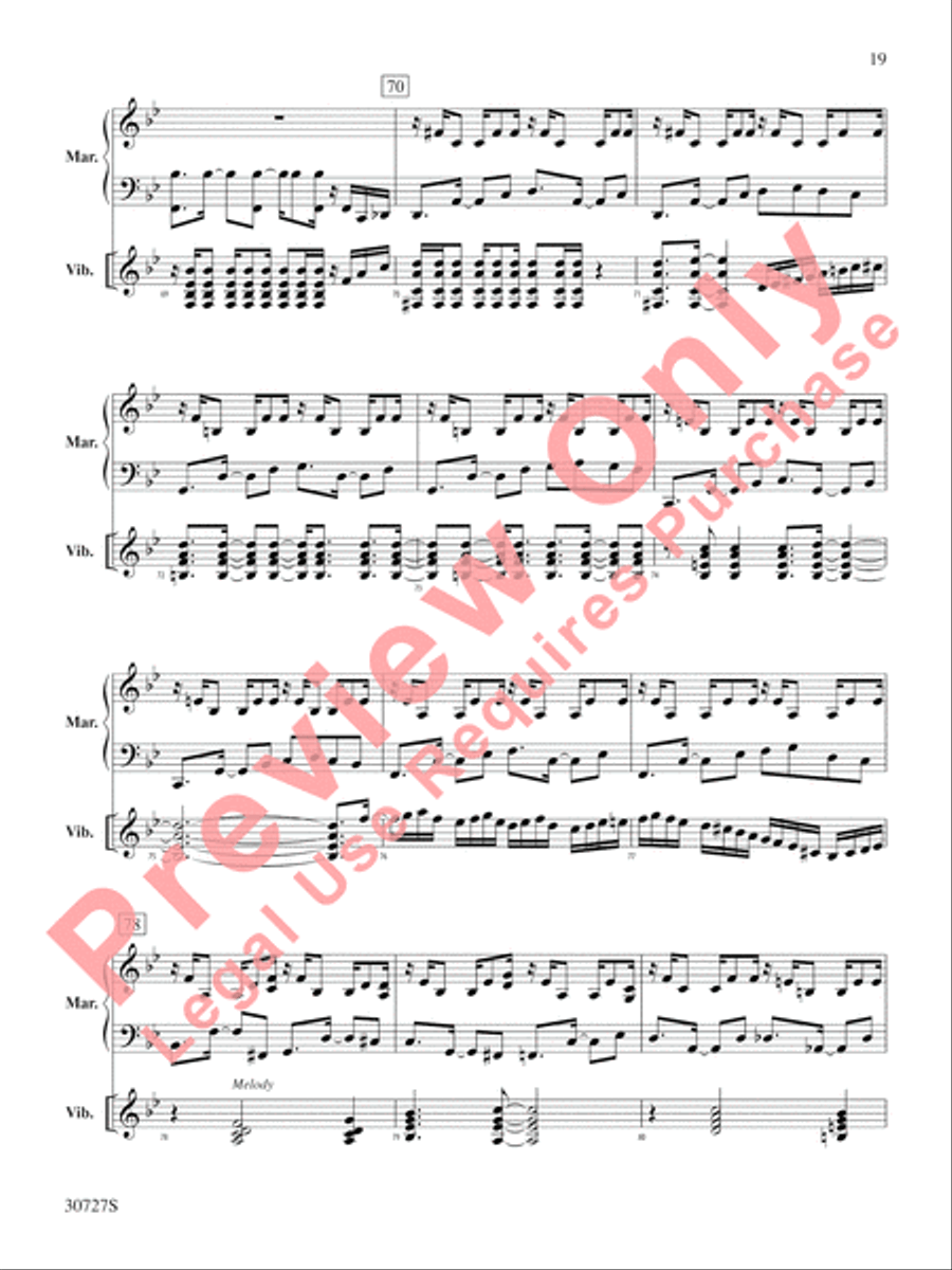 The Gershwin Mallet Collection Percussion scores gallery preview page 20