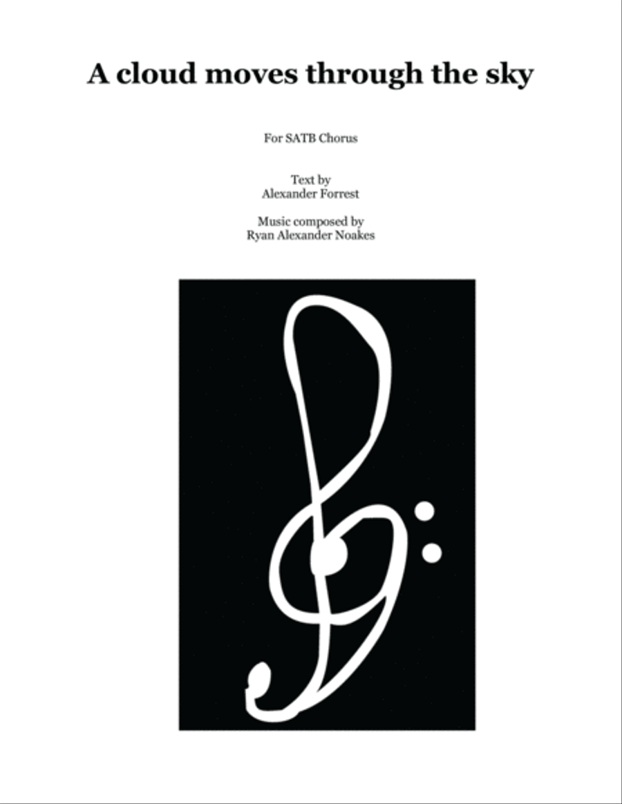 A cloud moves through the sky 4-Part scores gallery preview page 1