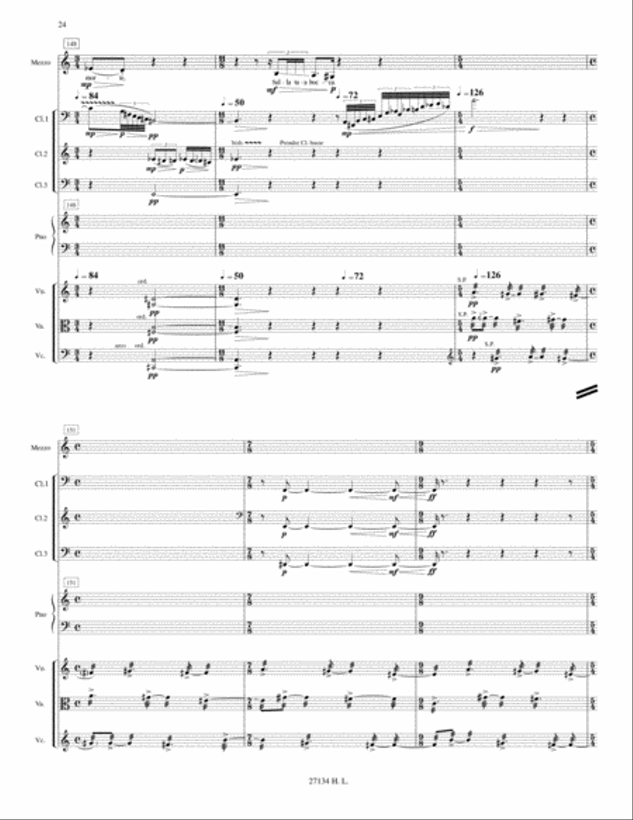 La morte meditata Mezzo-Soprano Voice scores gallery preview page 6