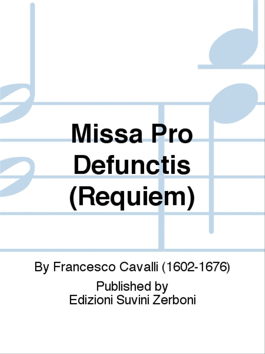 Missa Pro Defunctis (Requiem) Basso Continuo scores gallery preview page 1
