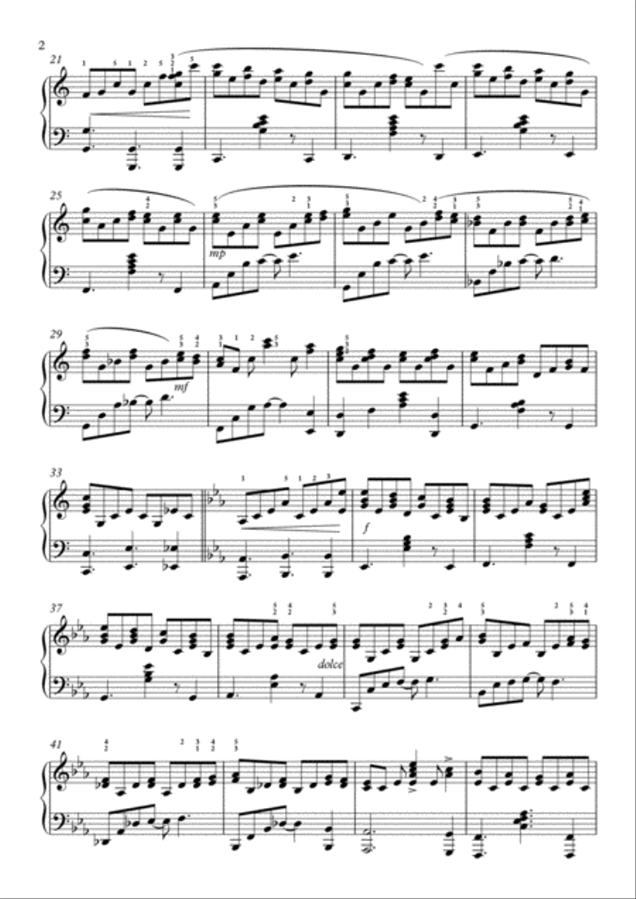 Joy To the World ( piano solo) Piano Solo scores gallery preview page 2