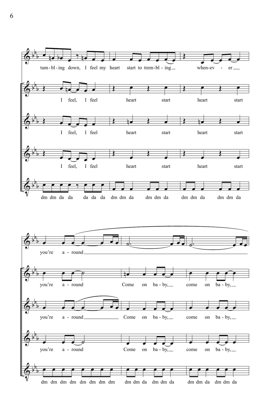 I Feel The Earth Move SSAA scores gallery preview page 5
