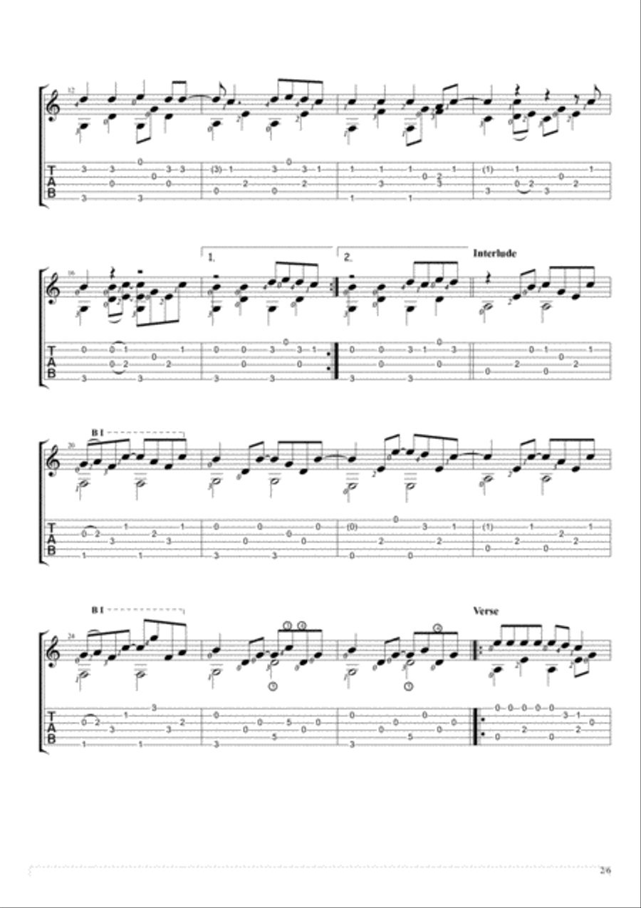 Let Her Go Acoustic Guitar scores gallery preview page 2