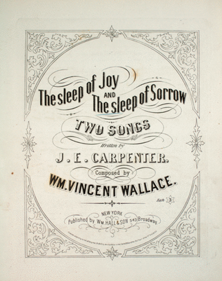 Book cover for The Sleep of Joy and the Sleep of Sorrow. Two Songs