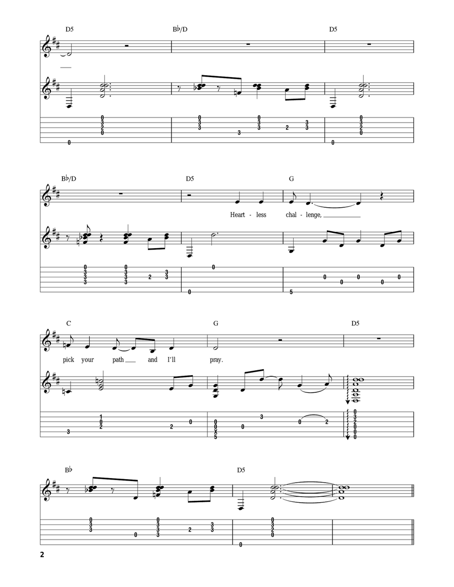 Gold Dust Woman Acoustic Guitar scores gallery preview page 2