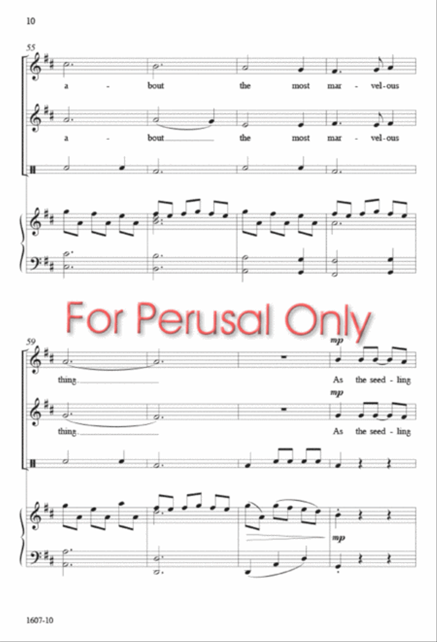 The Seedling - SA Octavo SA scores gallery preview page 9