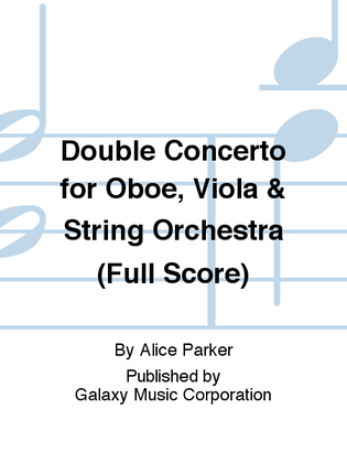 Double Concerto for Oboe, Viola & String Orchestra (Additional Full Score)