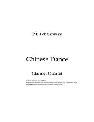 Book cover for Chinese Dance: Clarinet Quartet