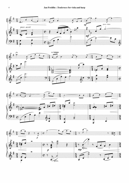 Jan Freidlin: Tenderness for viola and harp