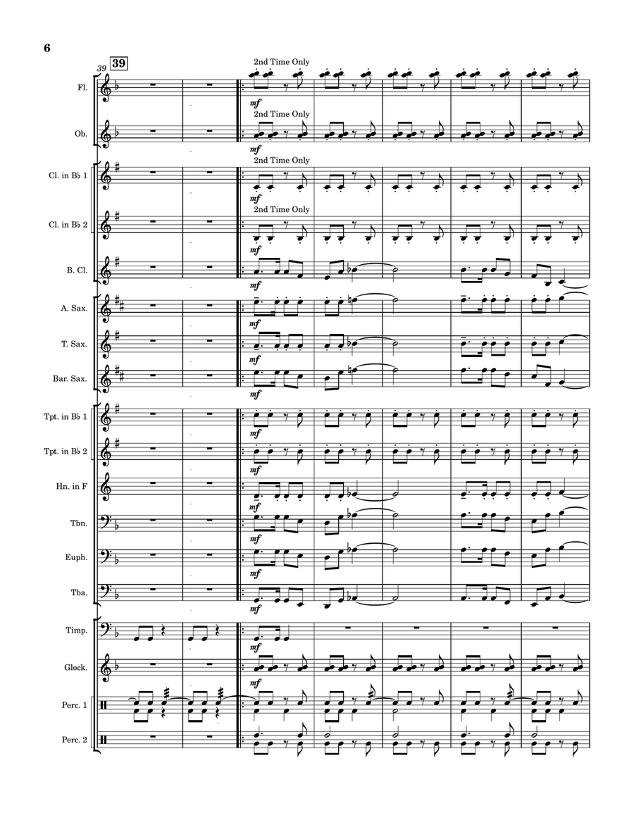 Friendship March For Concert Band Concert Band scores gallery preview page 6