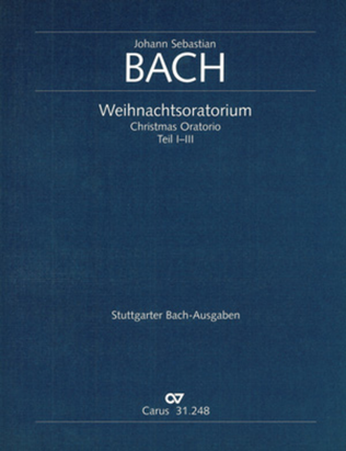 Book cover for Christmas oratorio (Weihnachtsoratorium, Teile I-III)