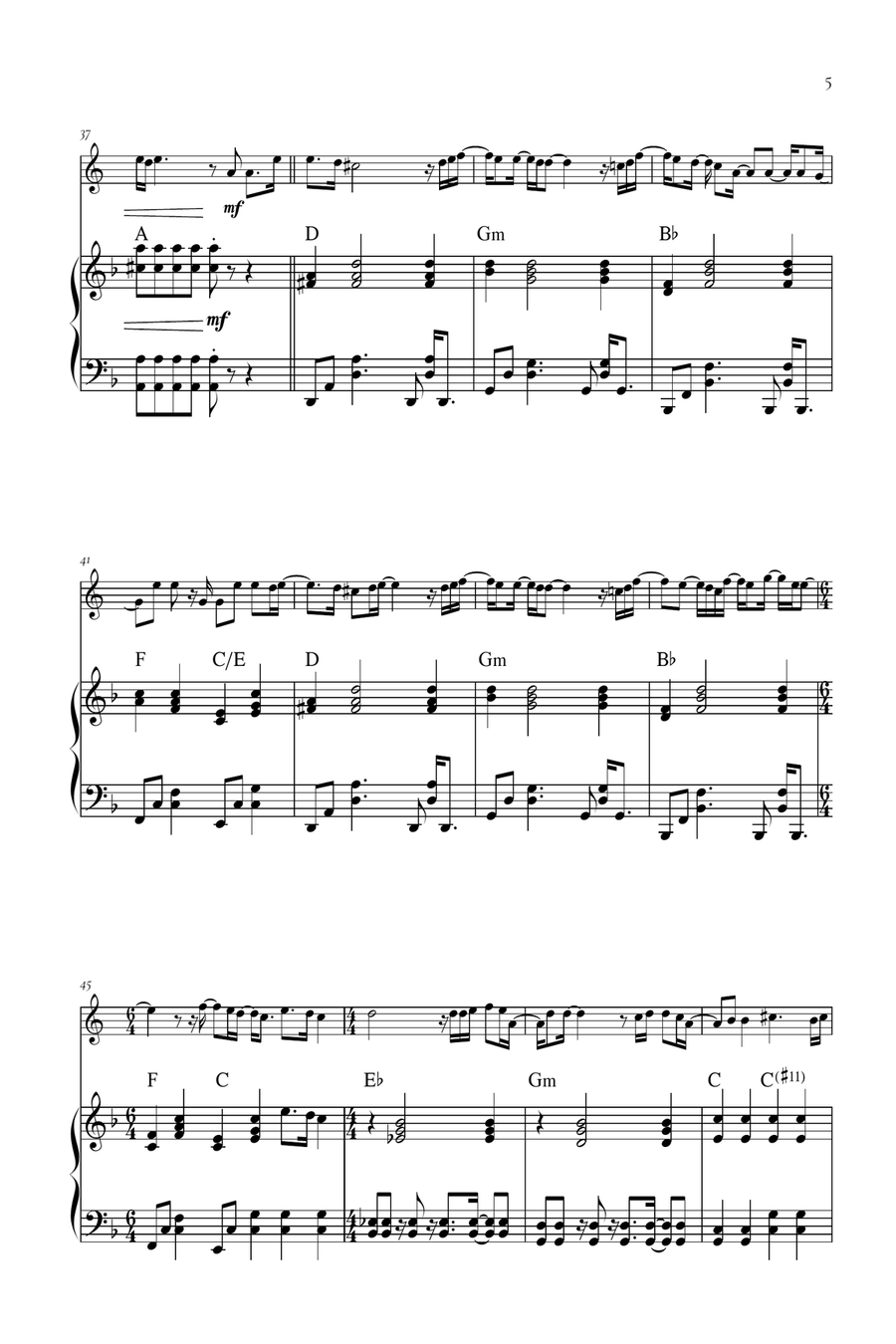 Beyond (End Credit Version) Piano scores gallery preview page 5
