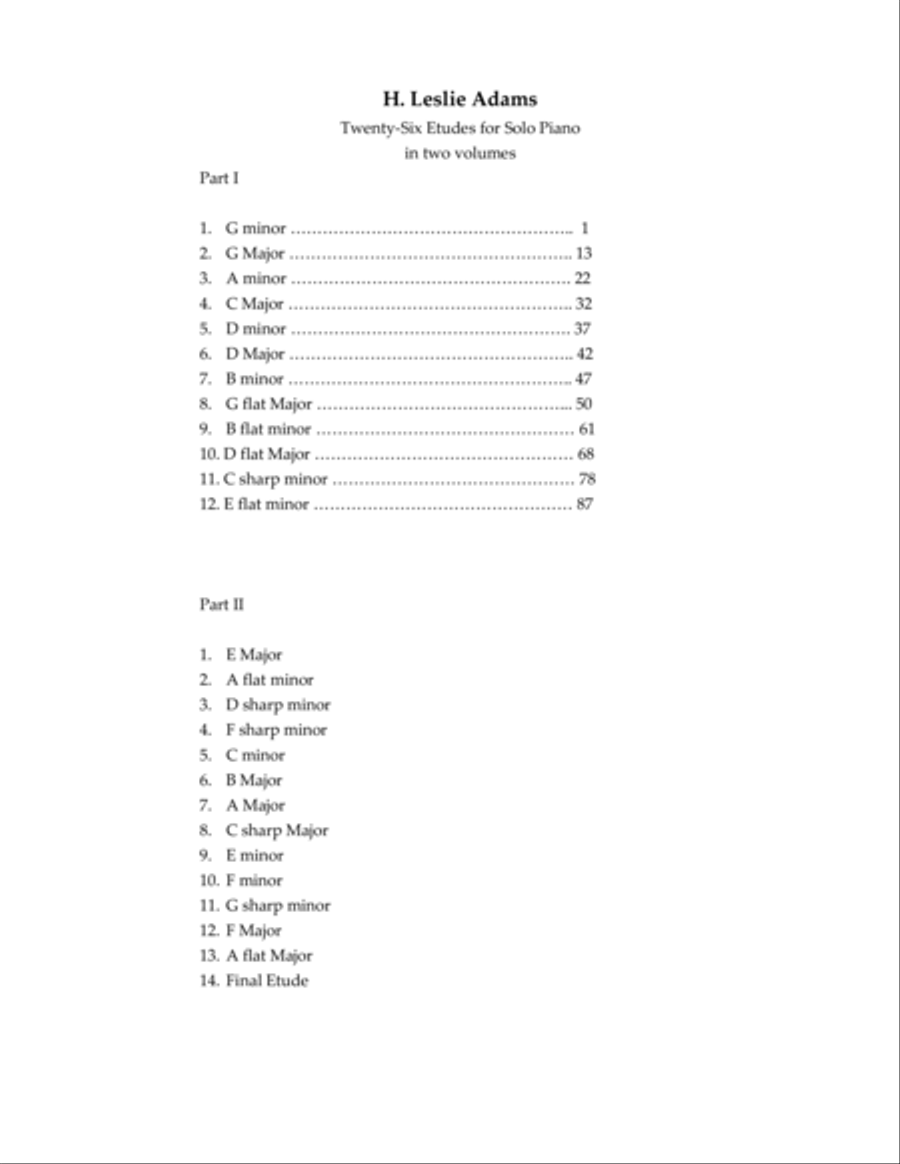 [Adams] 26 Etudes for Solo Piano, Vol. 1 Piano Method scores gallery preview page 3