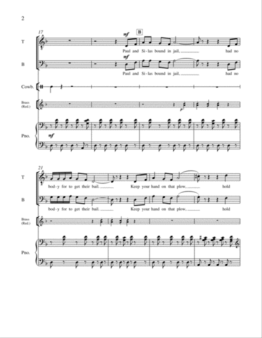 Together in Song: 3. The Gospel Plow 4-Part scores gallery preview page 3
