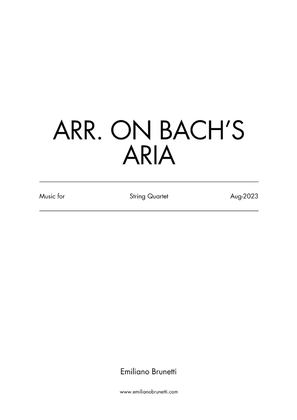 Book cover for Arr. on Bach's Aria (for Flute and Guitar)