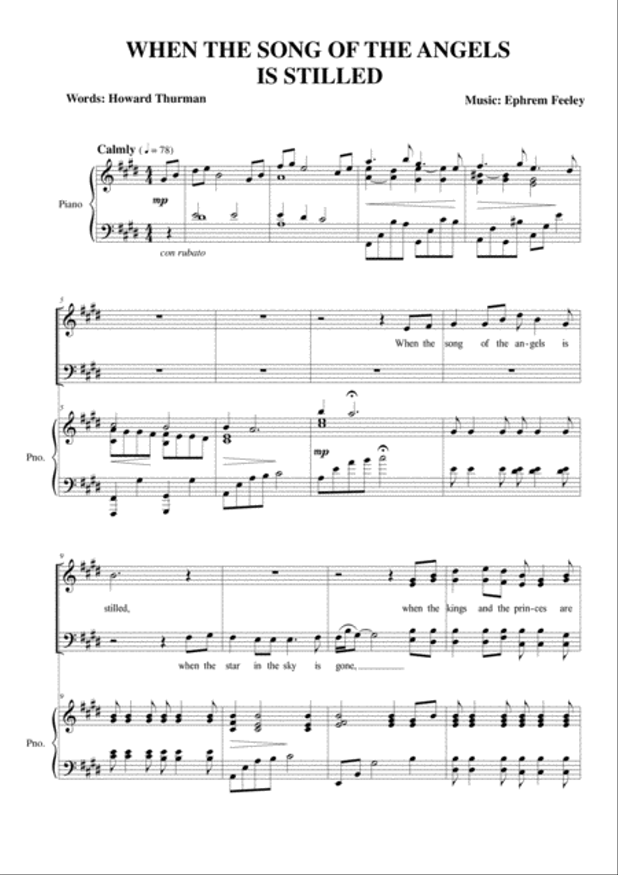 When the Song of the Angels is Stilled 4-Part scores gallery preview page 2