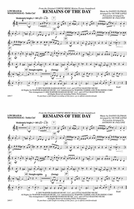Remains of the Day (from Corpse Bride): Low Brass & Woodwinds #2 - Treble Clef