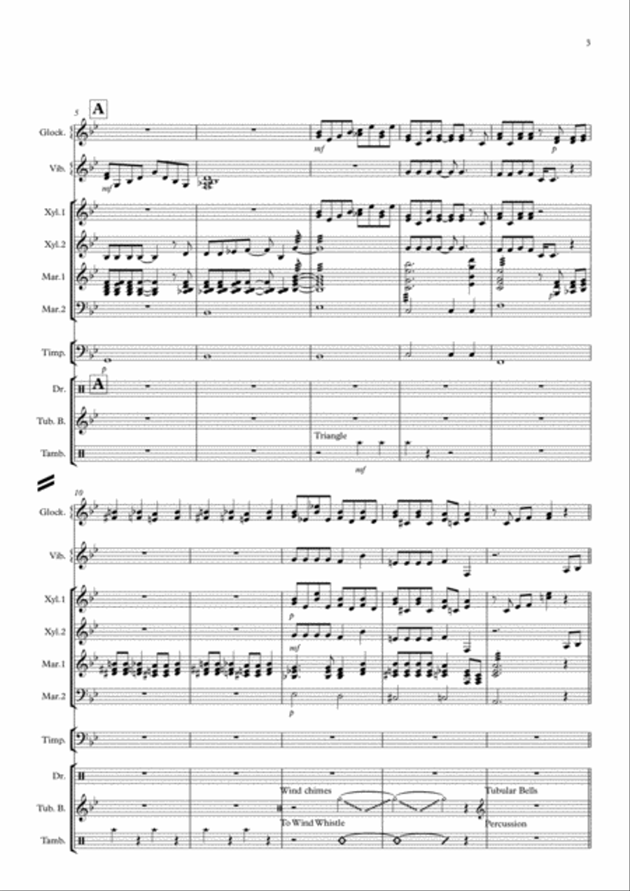 Bohemian Rhapsody Bohemian Rhapsody Percussion Ensemble scores gallery preview page 3