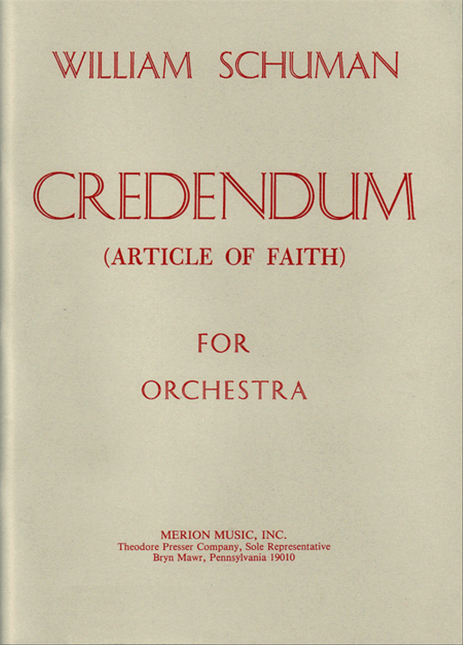 Credendum Orchestra scores gallery preview page 1