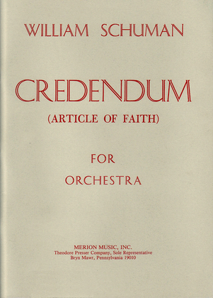 Book cover for Credendum